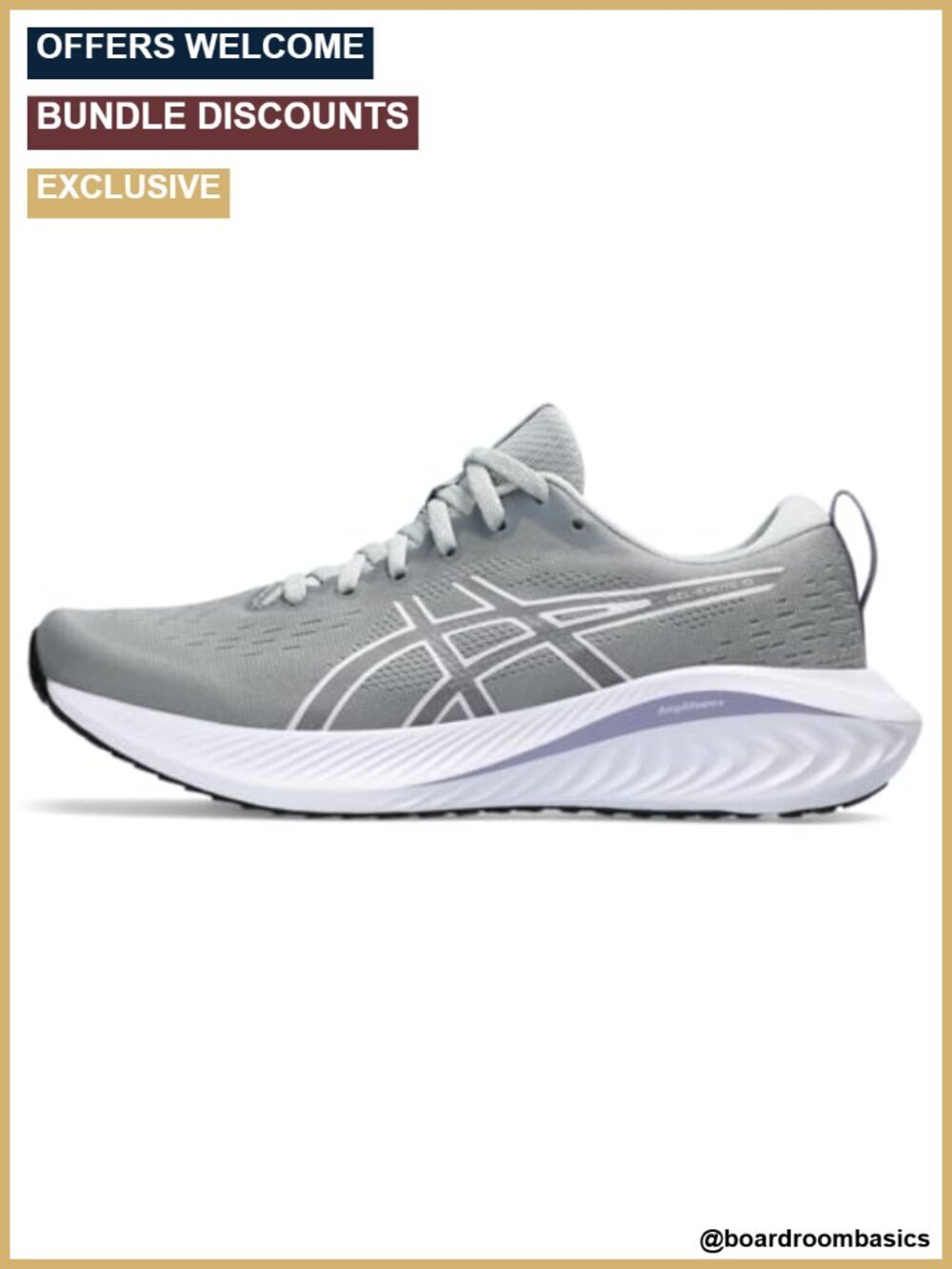 Women's Gel-Excite 10 Running Shoes with Engineered Jacquard Mesh Upper and